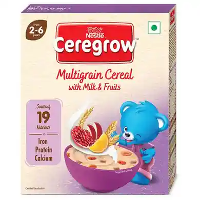 Nestle Ceregrow Multigrain Cereal with Milk and Fruits - 2 to 6 years